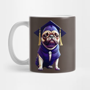 Congrats Graduation Pug - Adorable Pug in Convocation Suit Mug